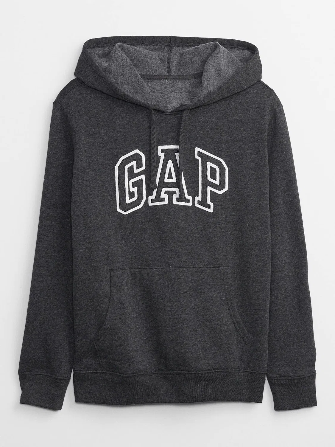 Женский свитшот с капюшоном и логотипом GAP, Dark Grey — фото 4