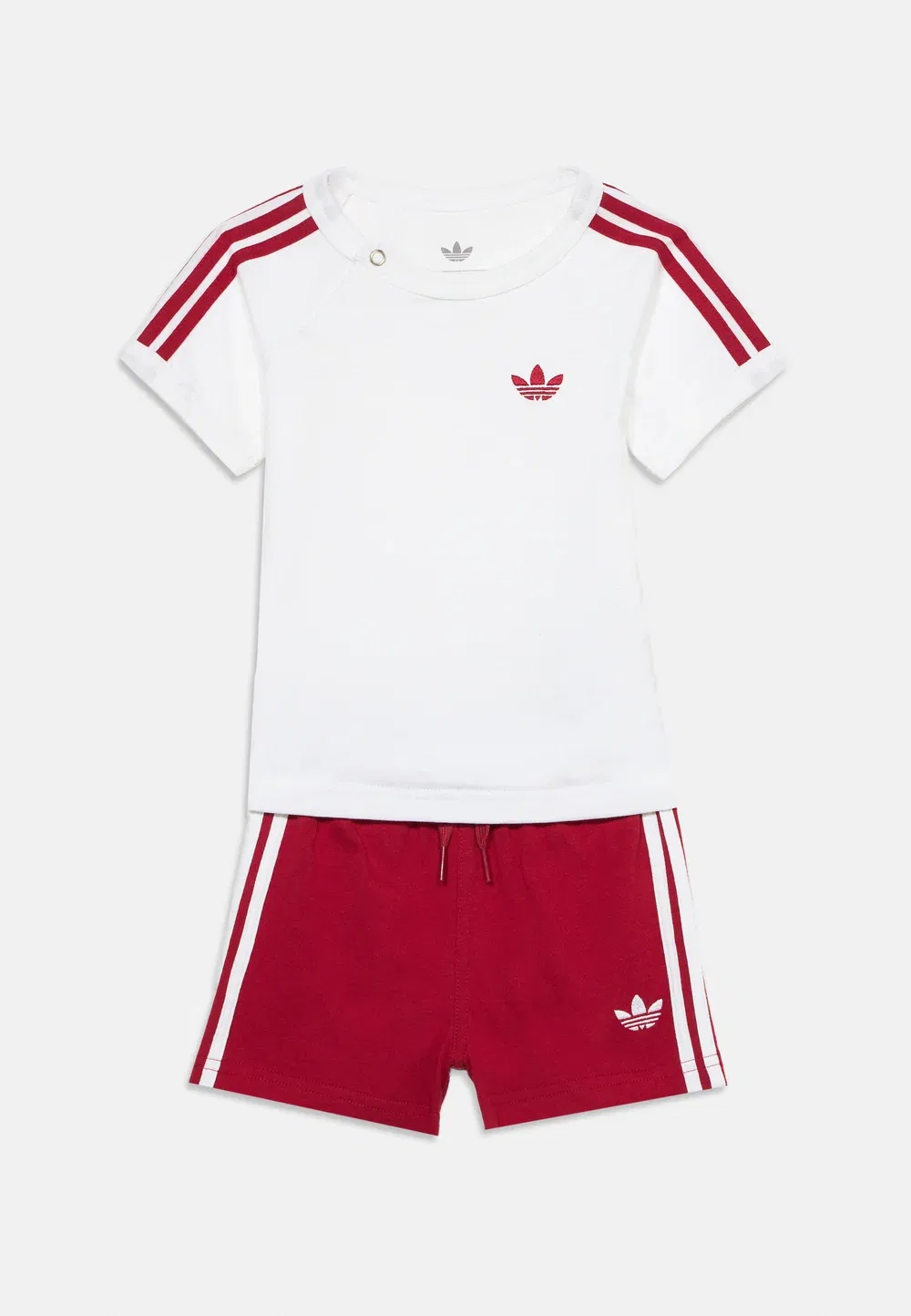 Полосатый комплект унисекс - базовая футболка Adidas Originals, White