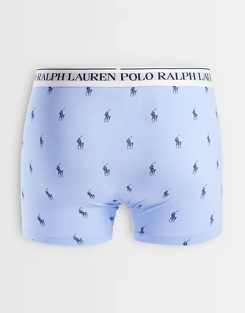 Плавки с принтом 3 шт Polo Ralph Lauren, синий — фото 3