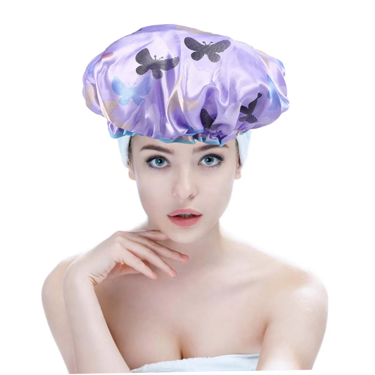 Двухслойная шапочка для душа, Minkissy, 4 шт, 140 г — фото 4