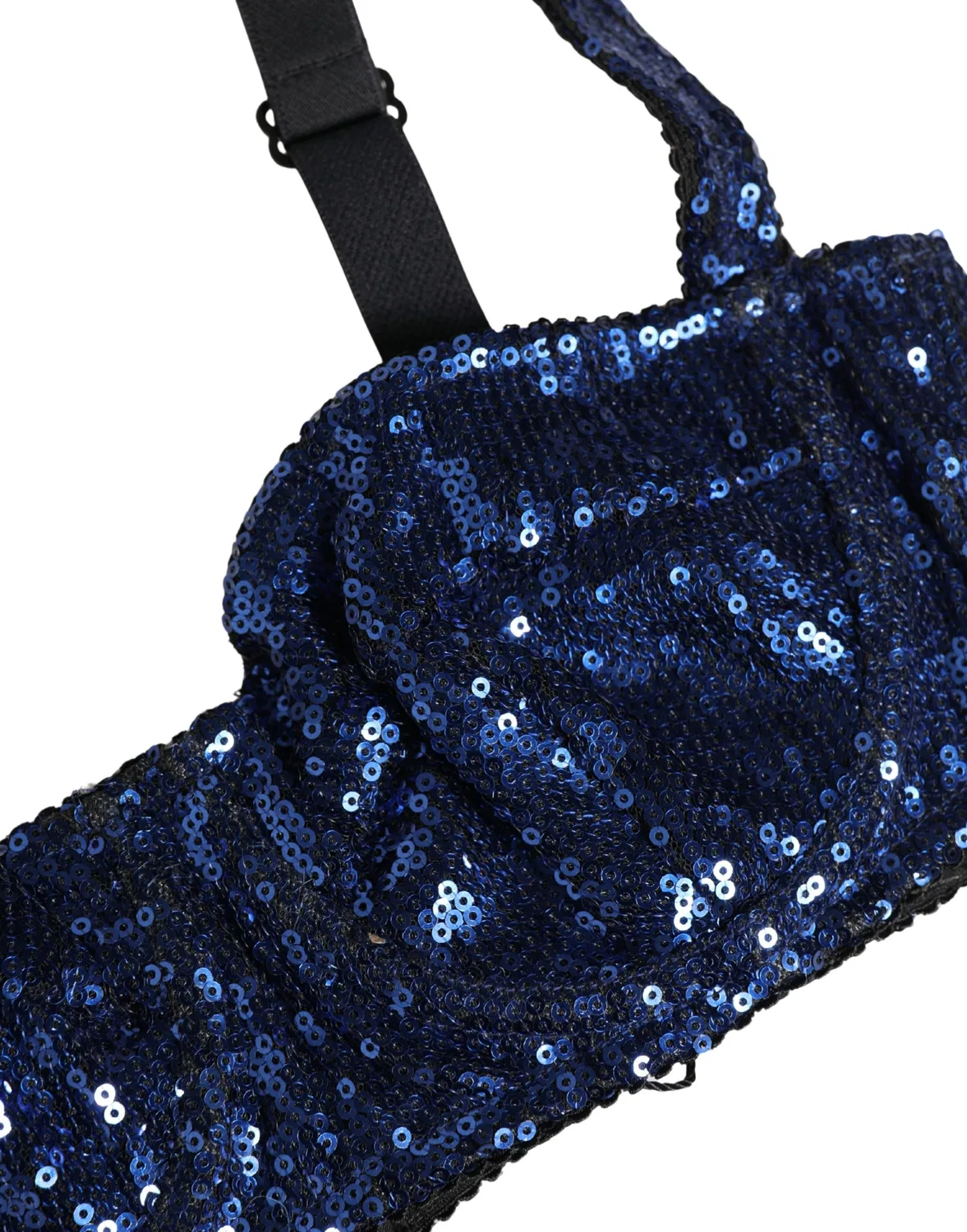 Женское бюстгальтер балконет с пайетками Balconnet Bra Dolce & Gabbana, Blue — фото 3