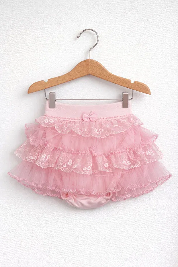 Детская юбка для девочек кружевная Kardeşler Bebe, Pink