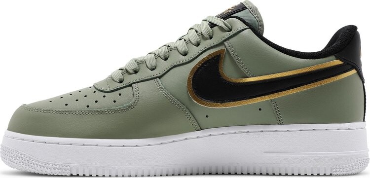 Кроссовки Nike Air Force 1 '07 LV8 'Metallic Swoosh Pack - Oil Green', зеленый — фото 4