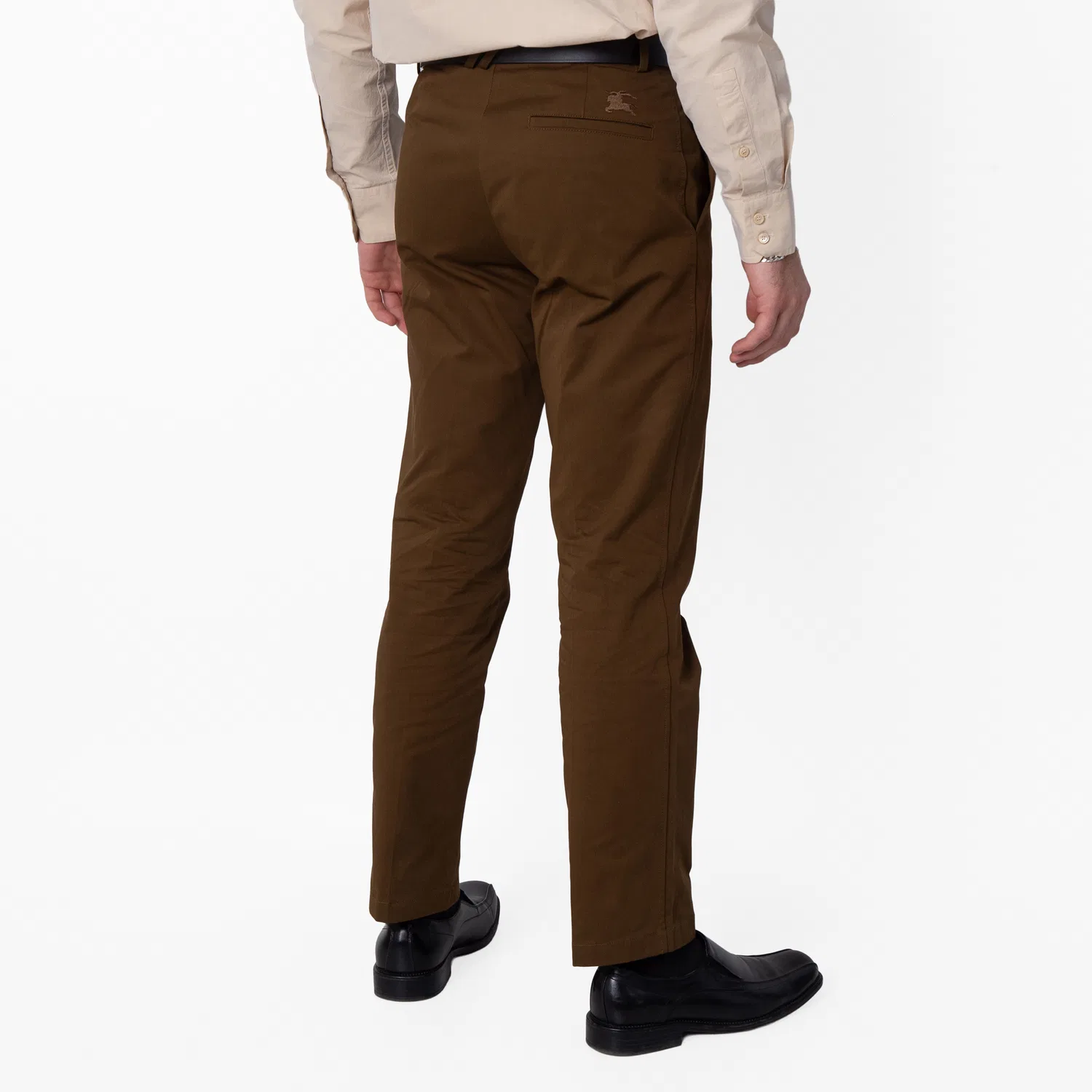 Брюки чинос из хлопка с вышивкой EKD Burberry, Bramble — фото 3