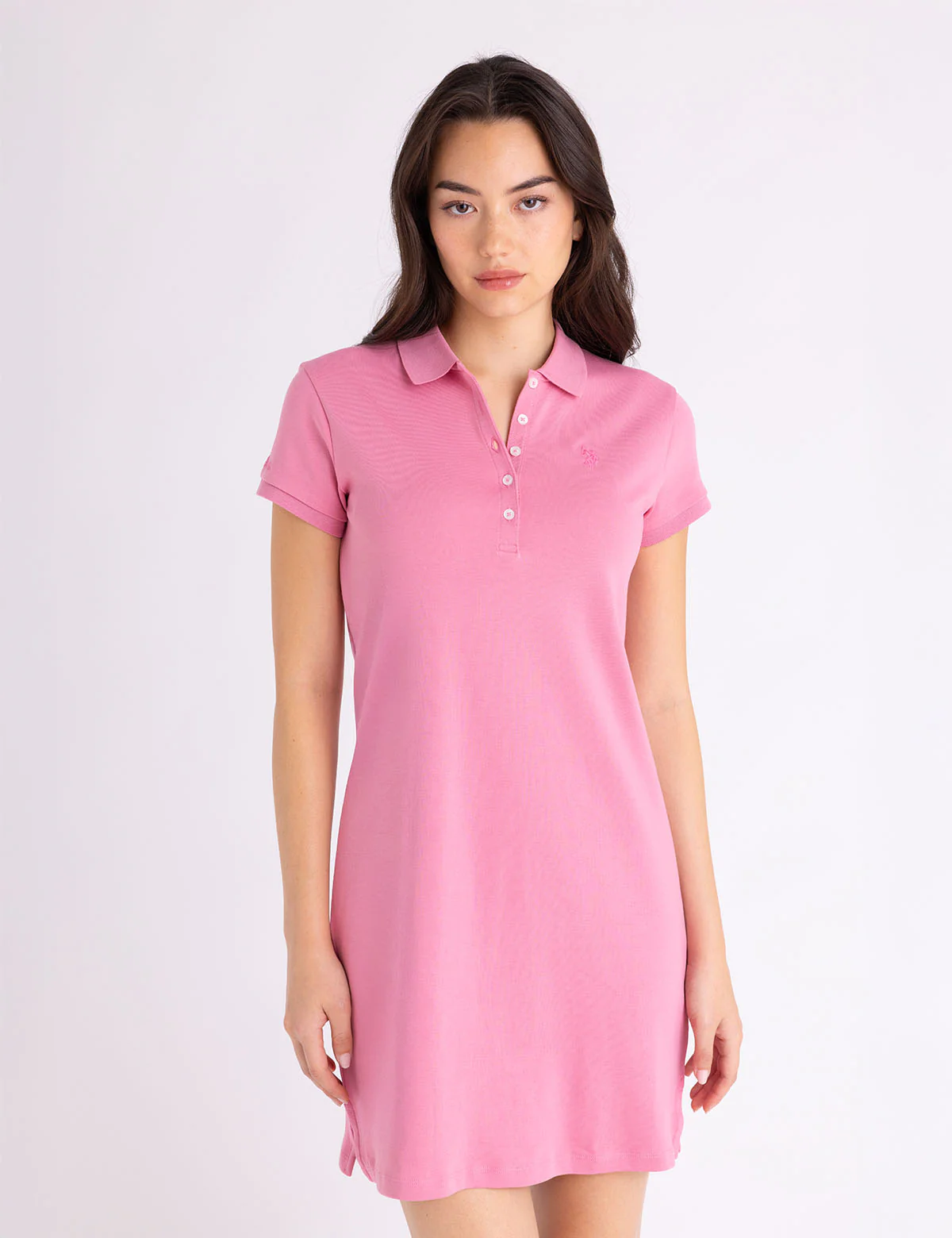 

Платье-футболка U.S. Polo Assn Slim Fit Polo, розовый