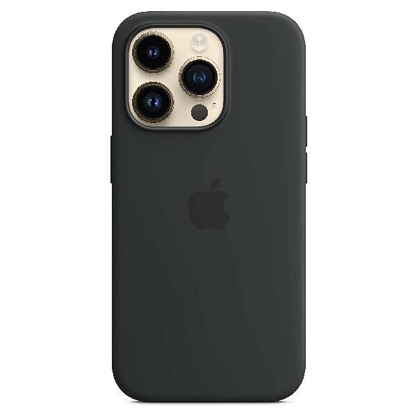 

Чехол силиконовый Apple iPhone 14 Pro с MagSafe, midnight, Черный, Чехол силиконовый Apple iPhone 14 Pro с MagSafe, midnight