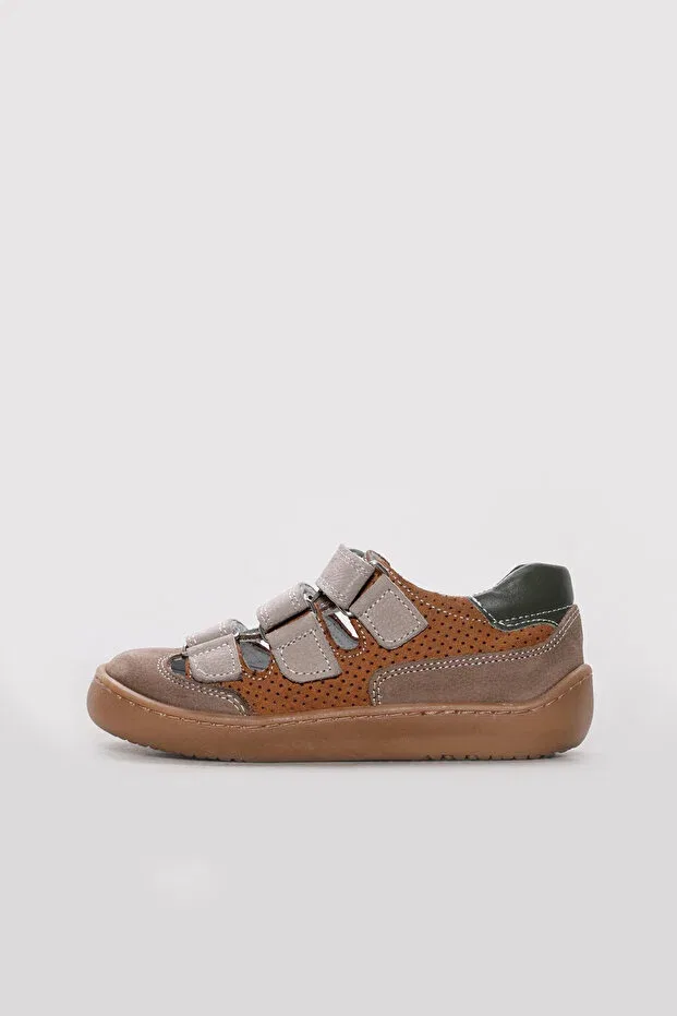 Детские повседневные туфли для девочек кожаные Fast Step, Taupe — фото 2