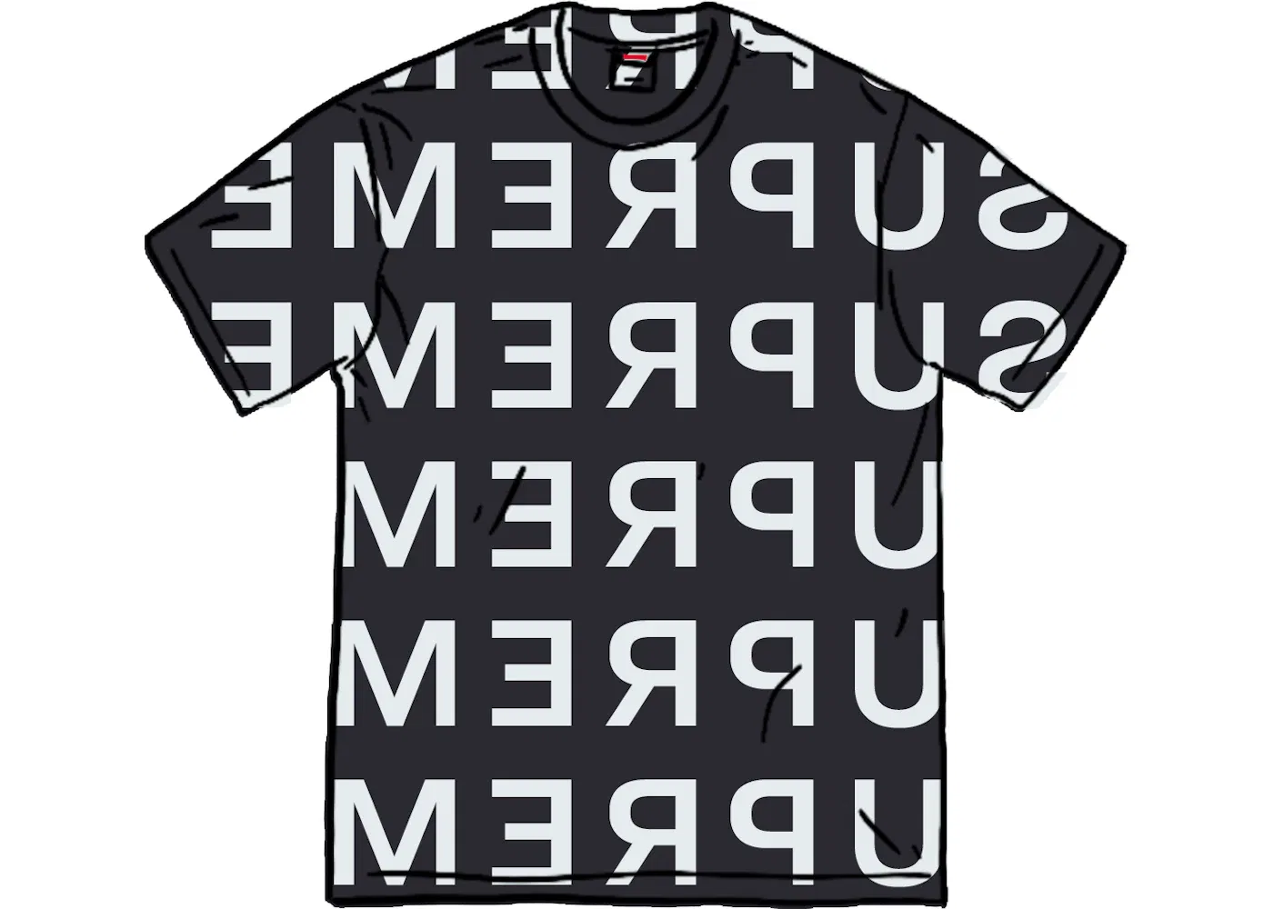 Мужская футболка с интарсией Supreme Top (SS21), Black