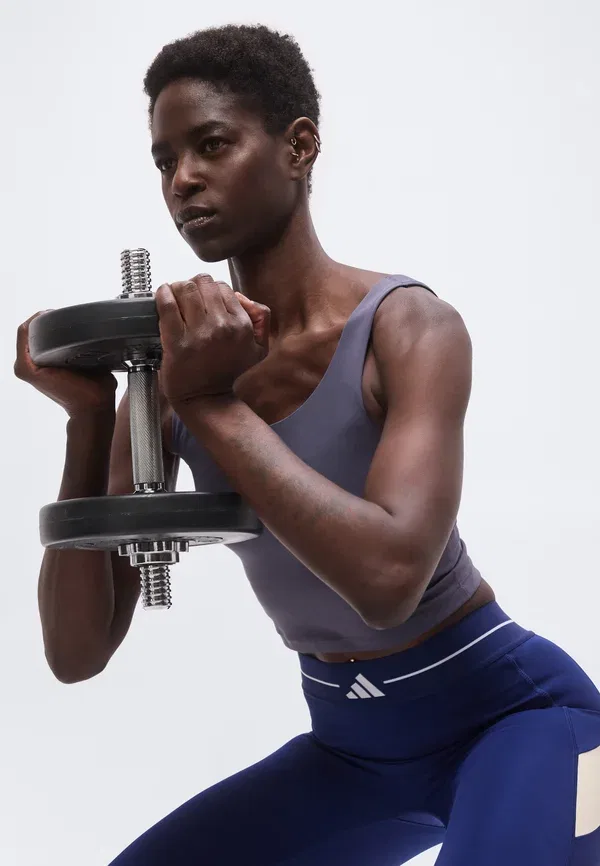 Леггинсы Adidas Performance, темно-синий — фото 4