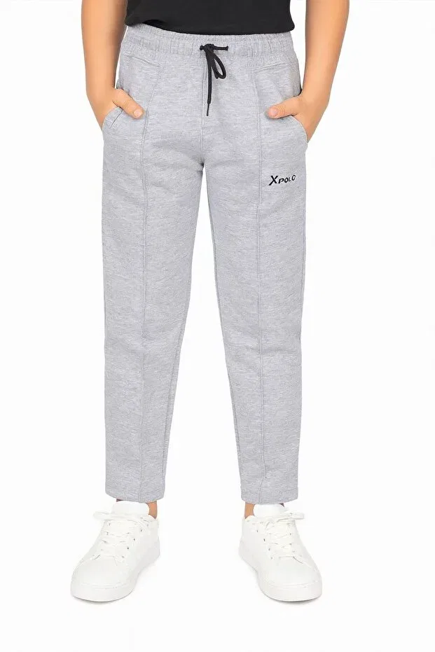 Детские спортивные штаны для мальчиков с боковыми карманами Xpolo Sportwear, Gray