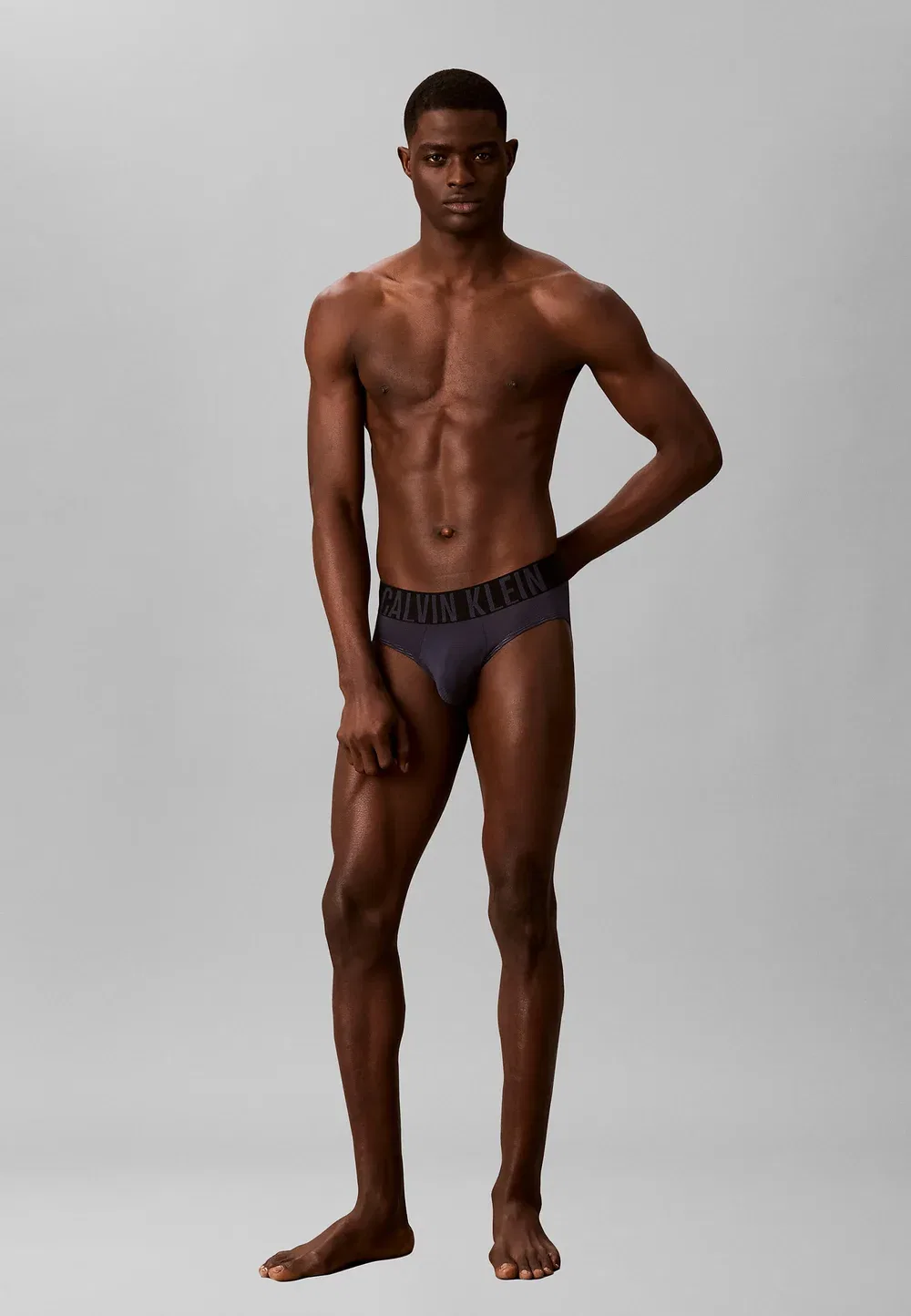 Комплект из 3 трусов-слипов - интенсивная воздушная прослойка - трусы Calvin Klein, Black Poseidon Blue