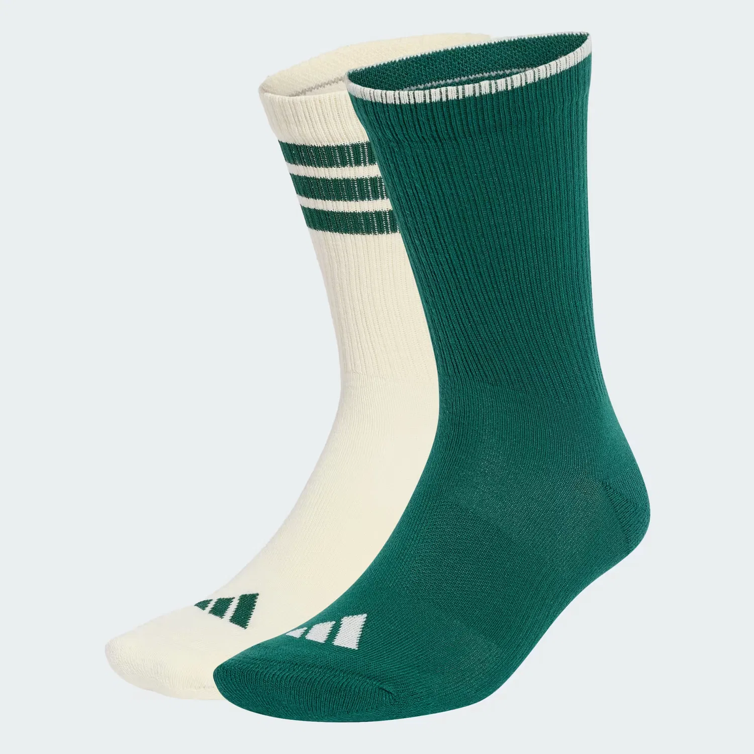 Носки с вышитым логотипом, 2 пары, Stadium Graphic Adidas Performance, Collegiate Green/Ivory