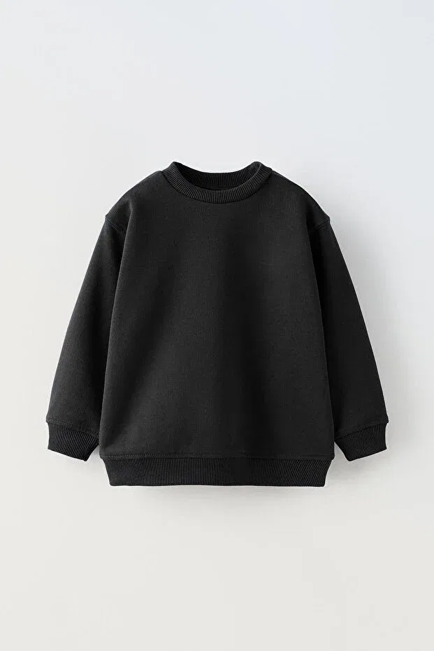 Детское худи для девочек оверсайз Basic C.C.L. Coccolin Kids Baby Clup, Black — фото 2