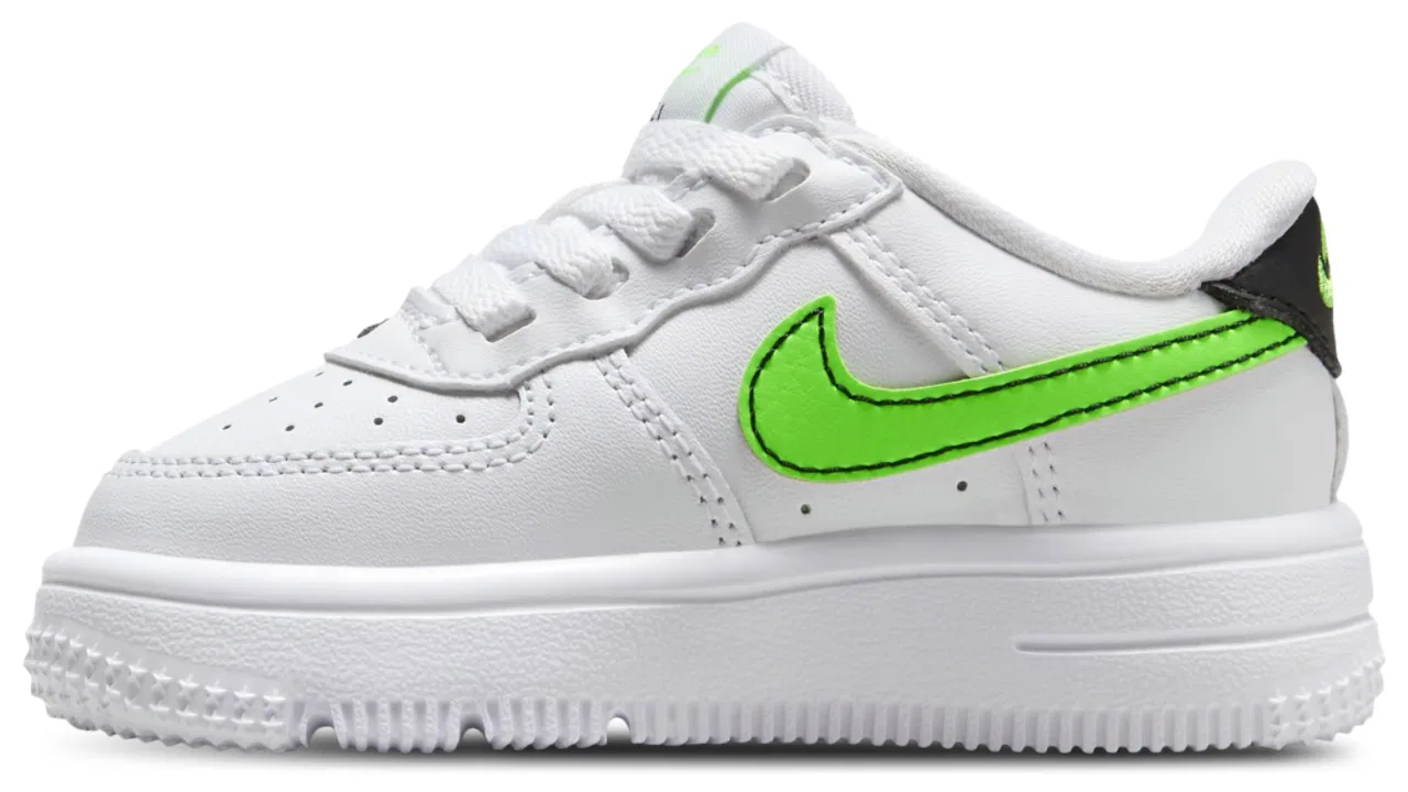 Кроссовки для мальчиков Air Force 1 Low EasyOn Nike, цвет White/Green Strike/Black — фото 2