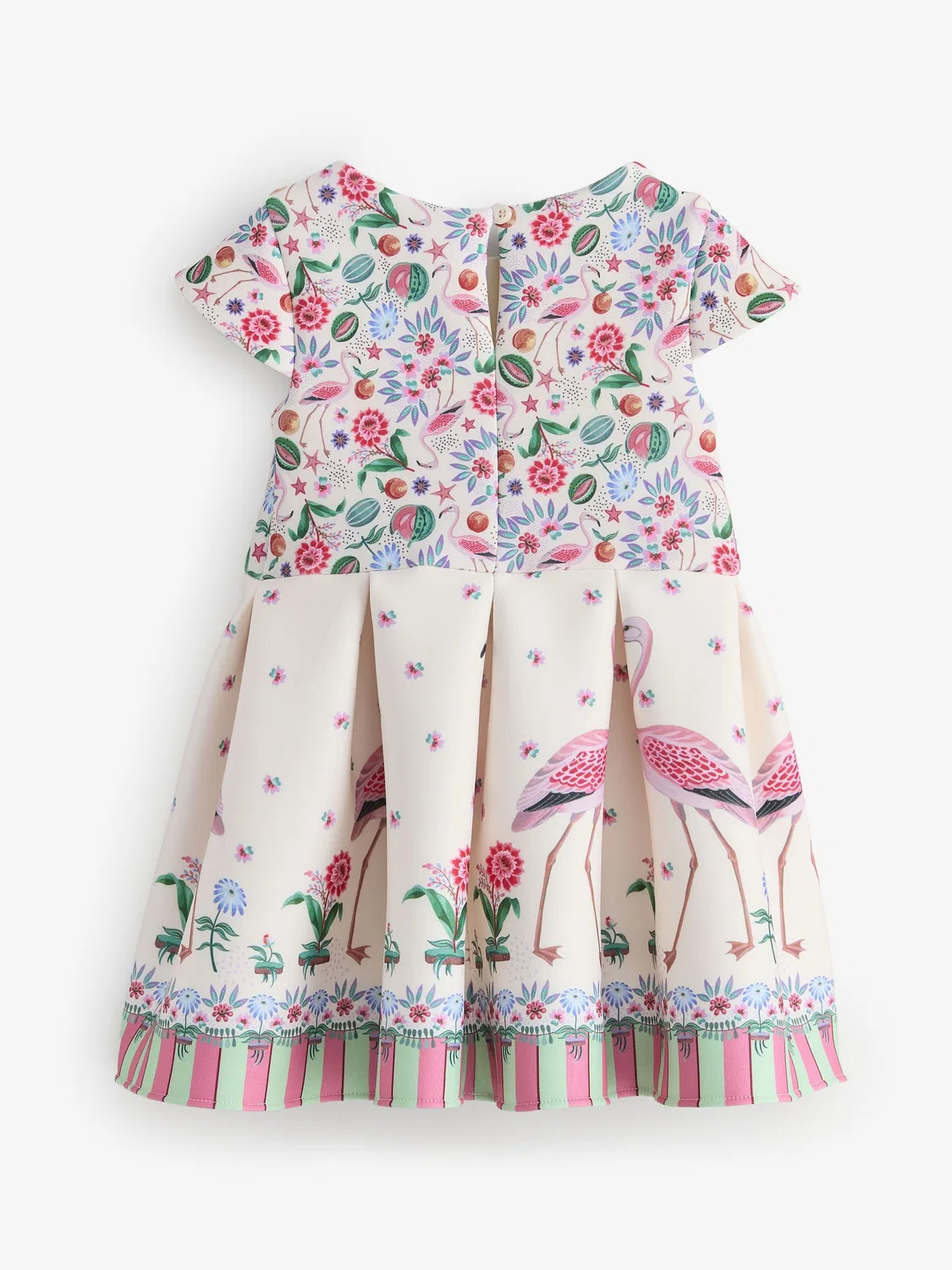 Платье с бантом, складками, Cath Kidston Next, розовое/кремовое — фото 3