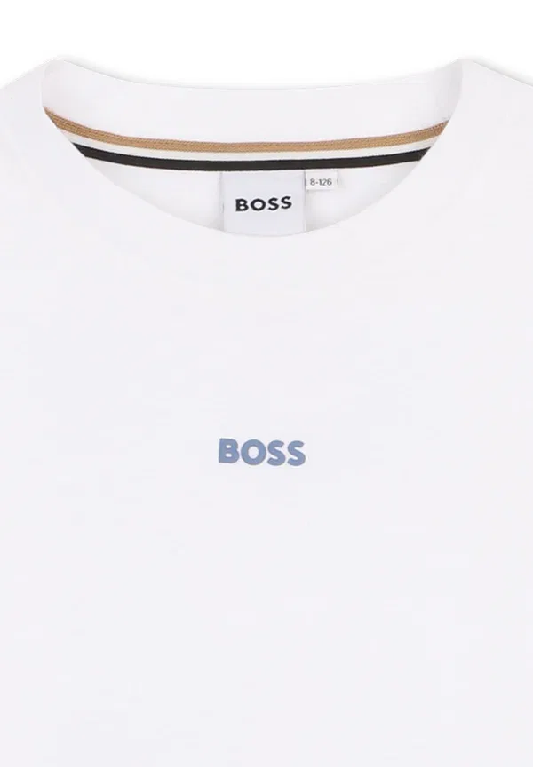 Футболка a manches coiurtes - футболка с принтом Boss Kidswear, белый — фото 3