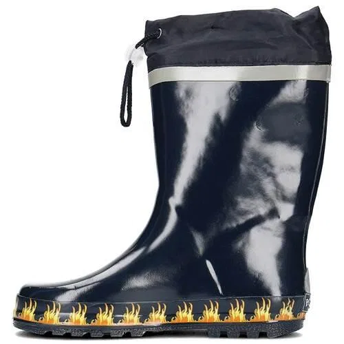 Детские сапоги-резинки с принтом Fire Brigade Playshoes, Navyblau — фото 4