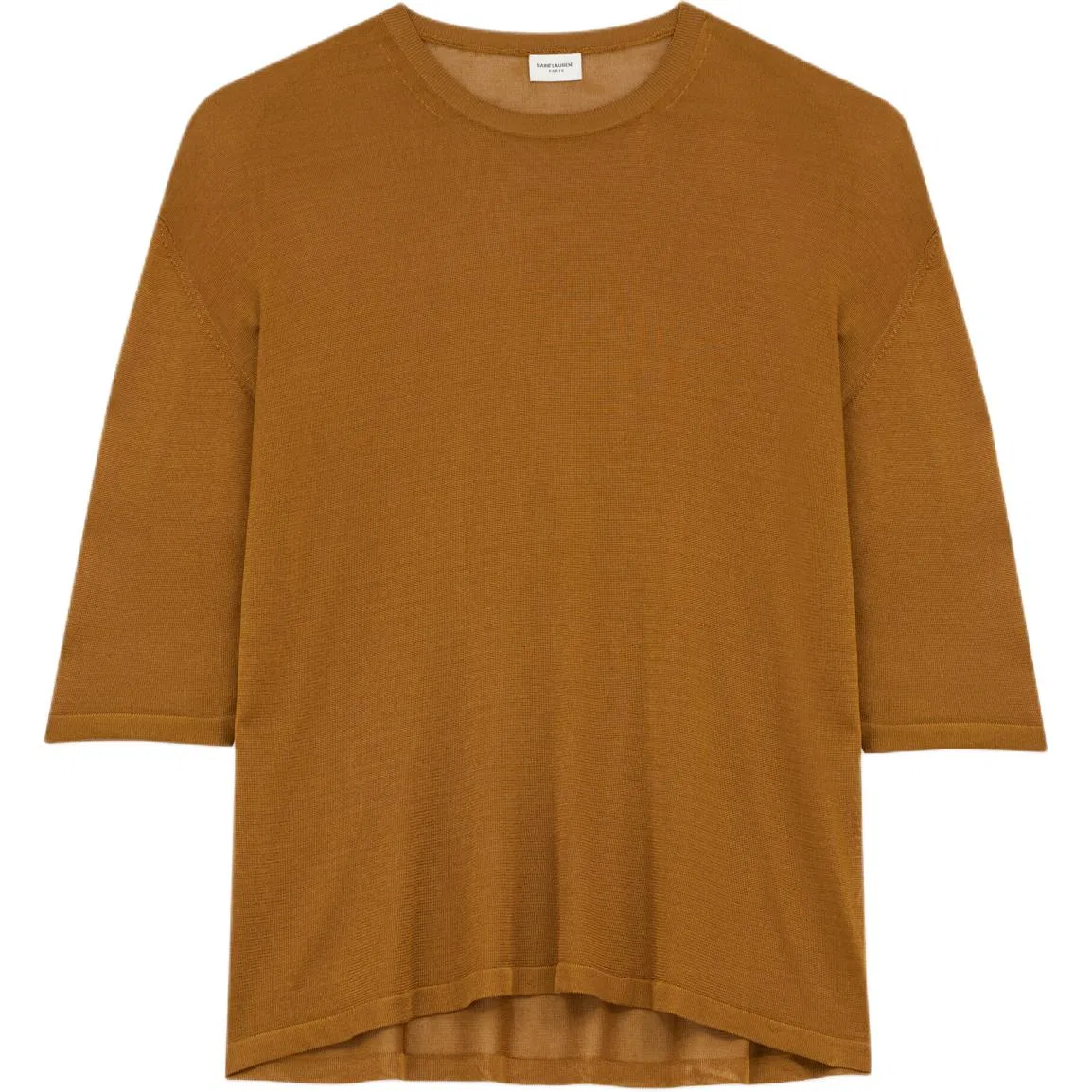 Мужская футболка с коротким рукавом SAINT LAURENT, Gold Umber