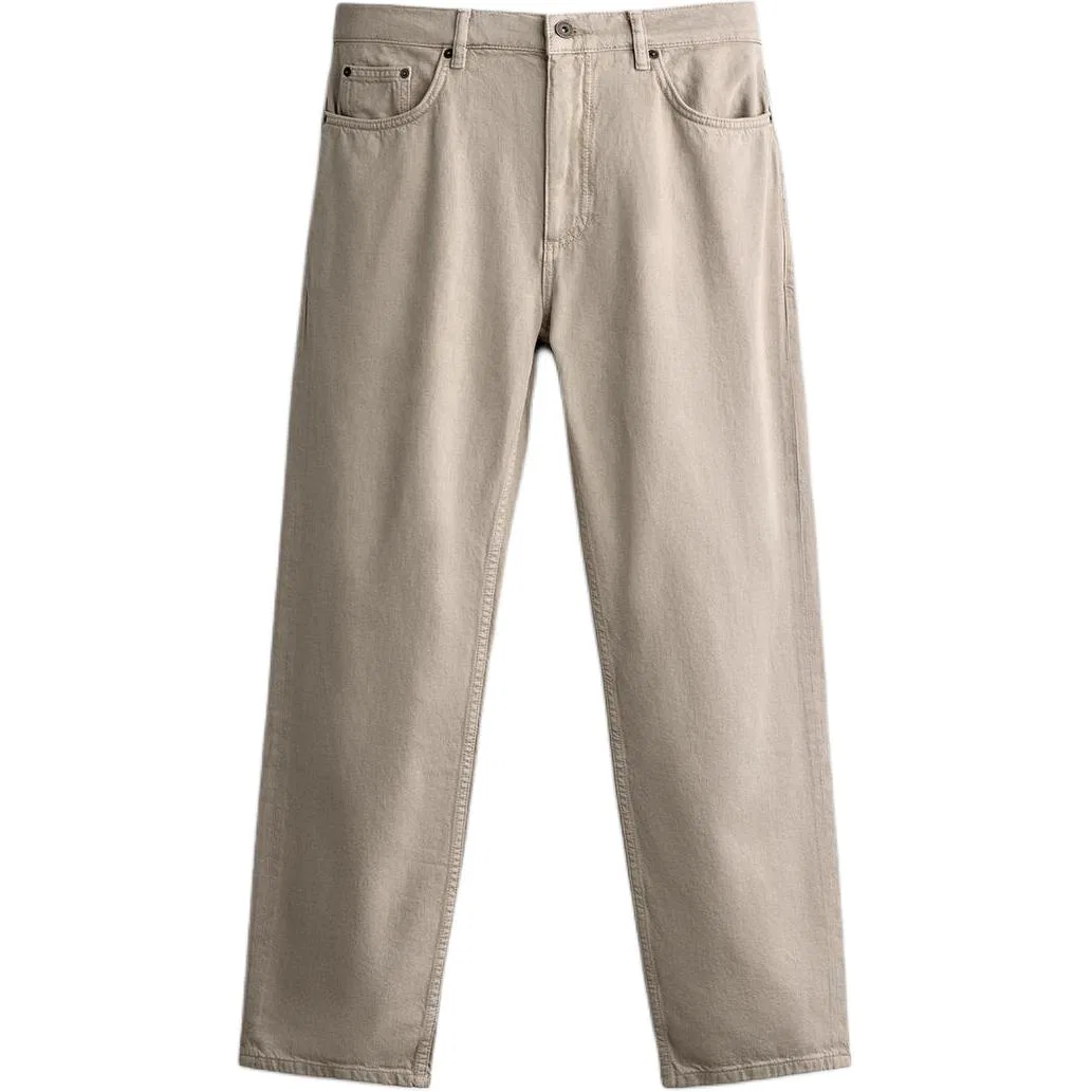Мужские джинсы прямого кроя Light Beige ZARA, Light Beige
