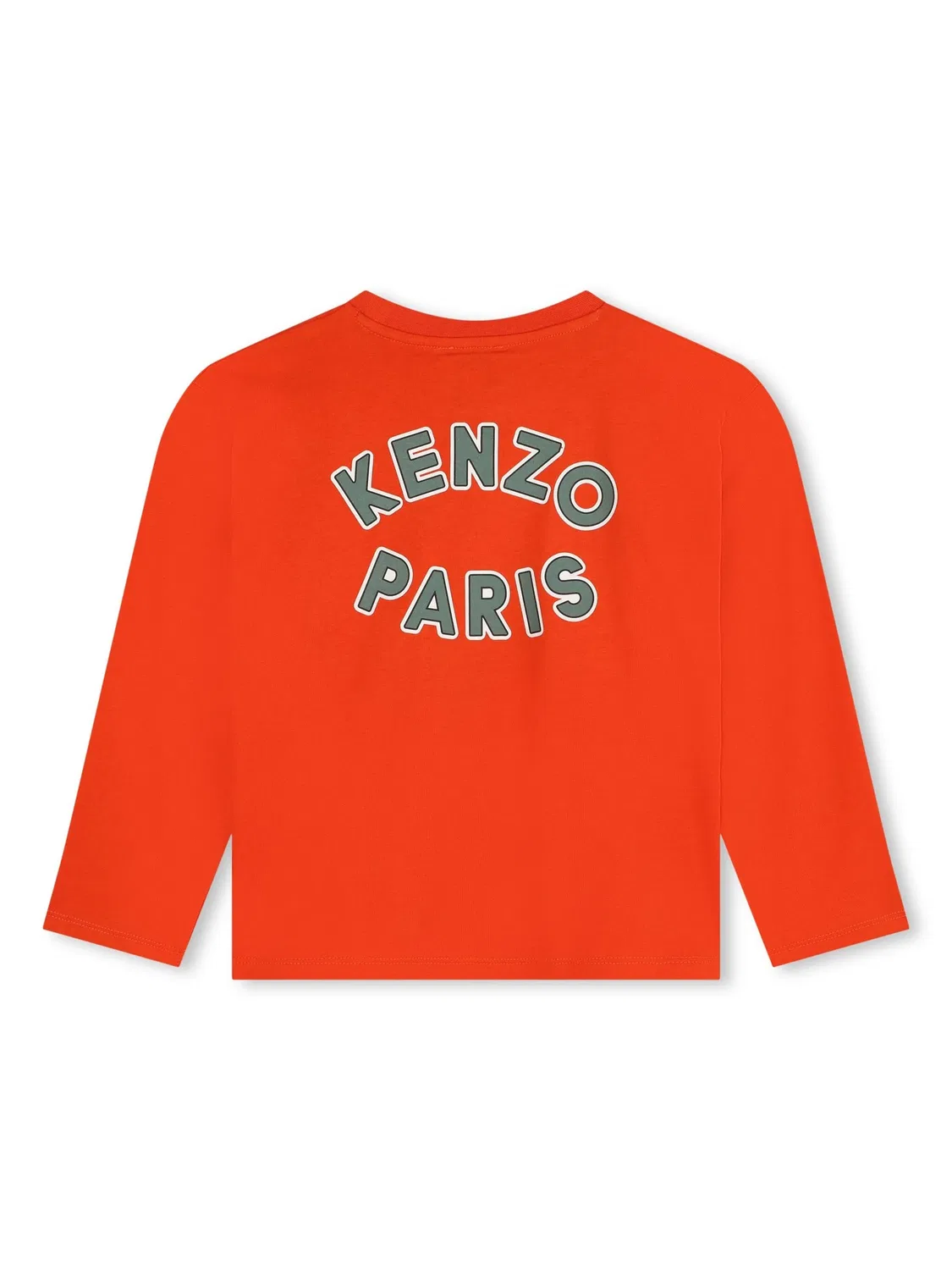 Хлопковая футболка с принтом Kenzo, красный — фото 2