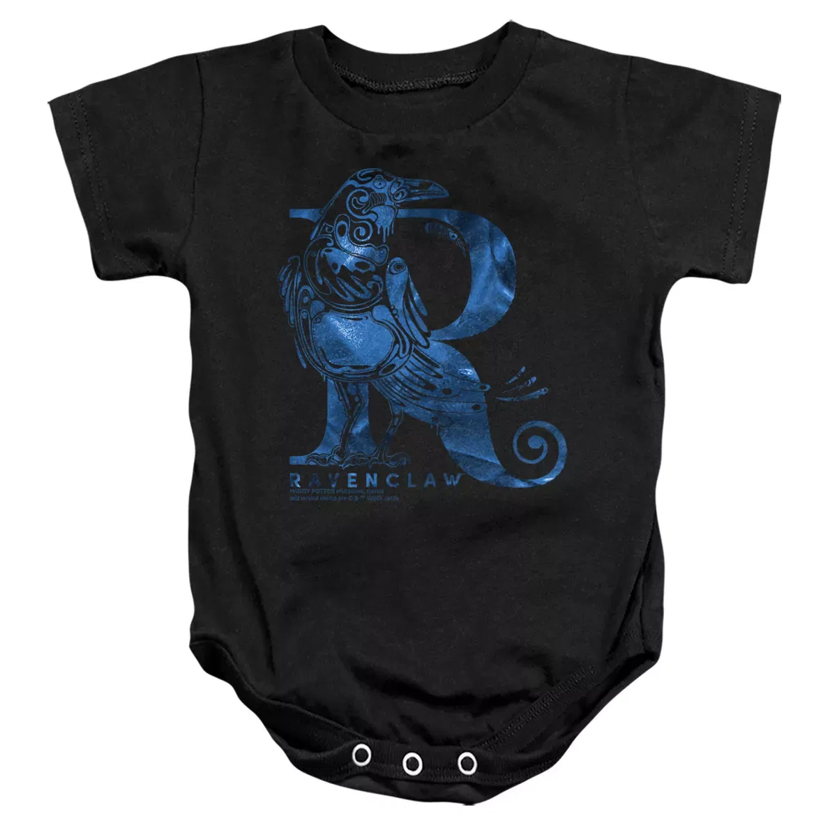 Детское боди с коротким рукавом Harry Potter Ravenclaw R Logo, Black