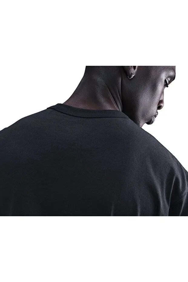 Мужская футболка с принтом Basics Nike, Black Krem — фото 4