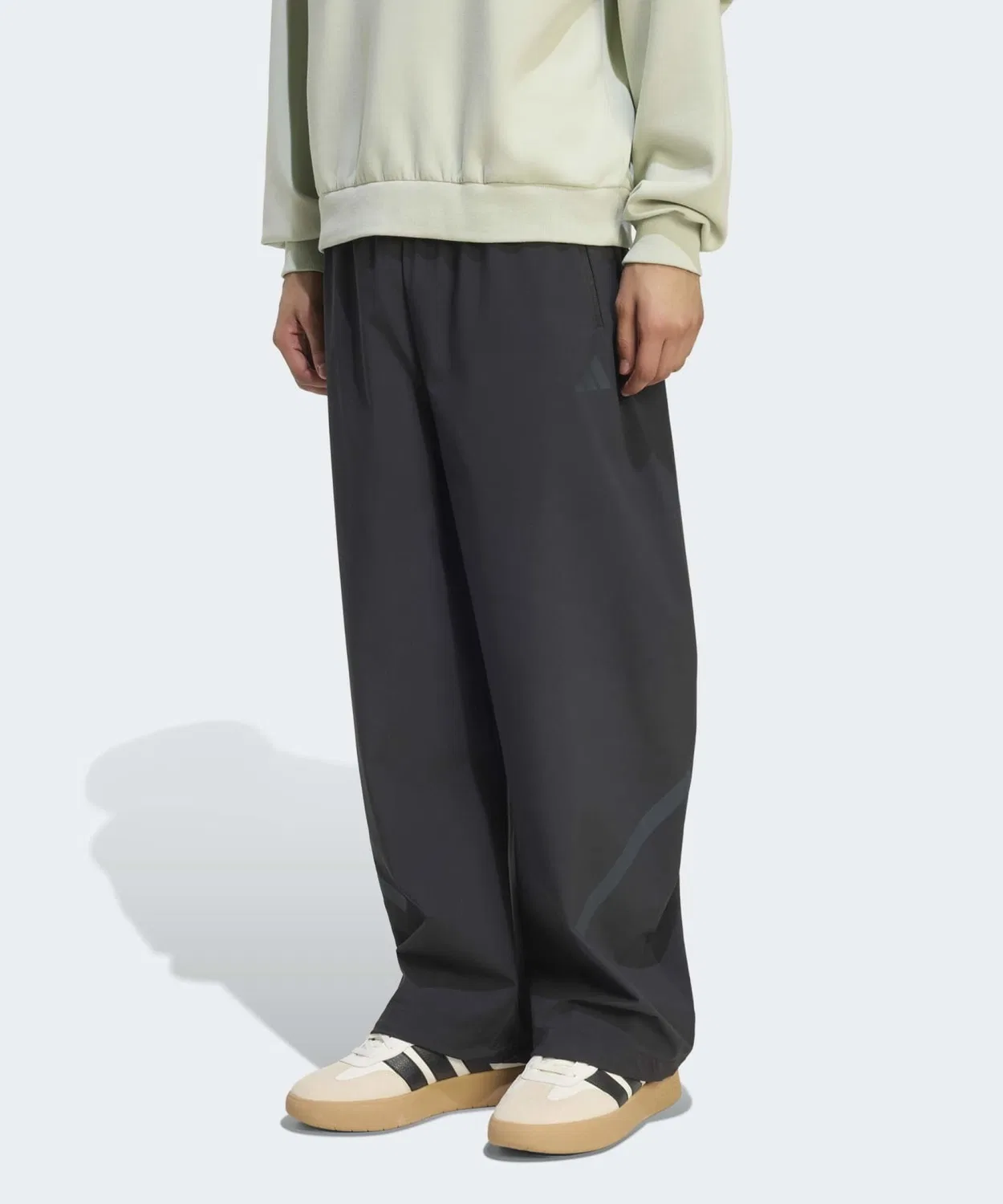 Мужские спортивные брюки свободного кроя с утяжкой Adidas Z.N.E., Black