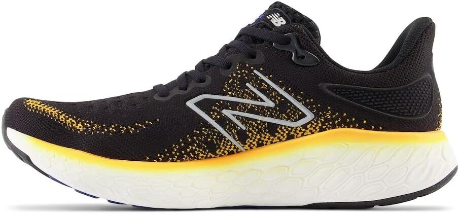 Мужские беговые кроссовки New Balance Fresh Foam X 1080 V12, черный/горячий календулы — фото 2