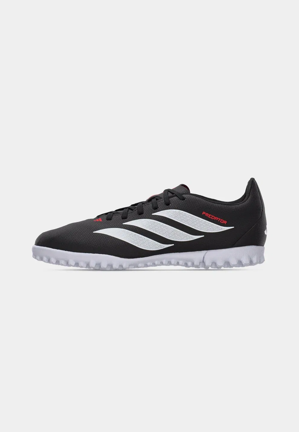 Детские футбольные бутсы Predator Club Turf унисекс - для искусственных газонов Adidas Performance, Core Black/Footwear White/Lucid Red — фото 2