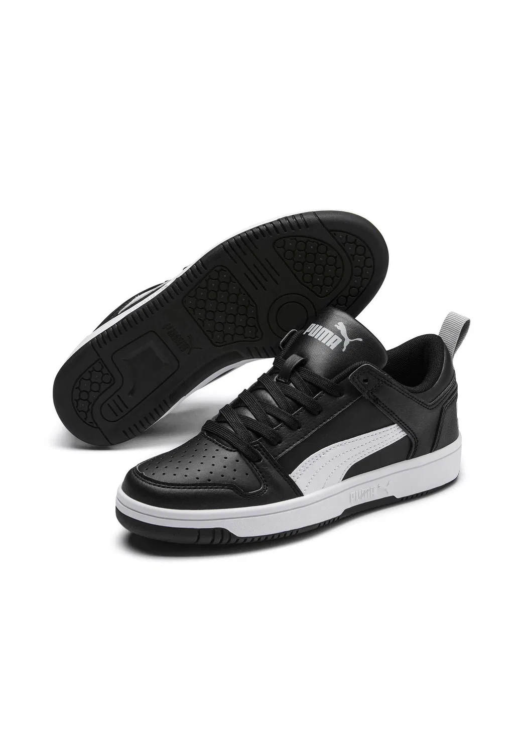 Детские кроссовки с низким профилем Rebound Layup Lo SL Jr Puma, Schwarz Weiss