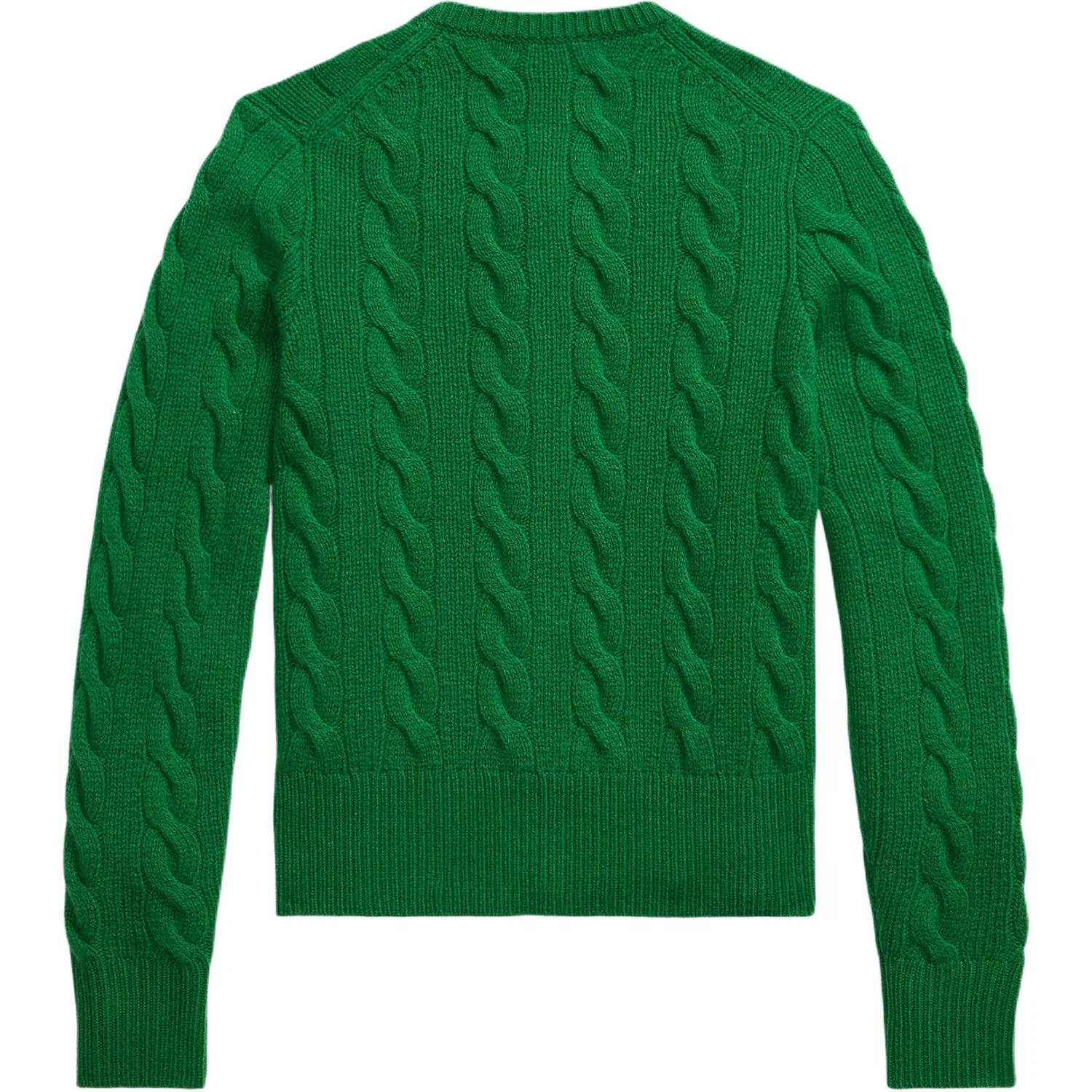 Женский свитер с круглым вырезом и прямым кроем Green Polo Ralph Lauren, Green — фото 3