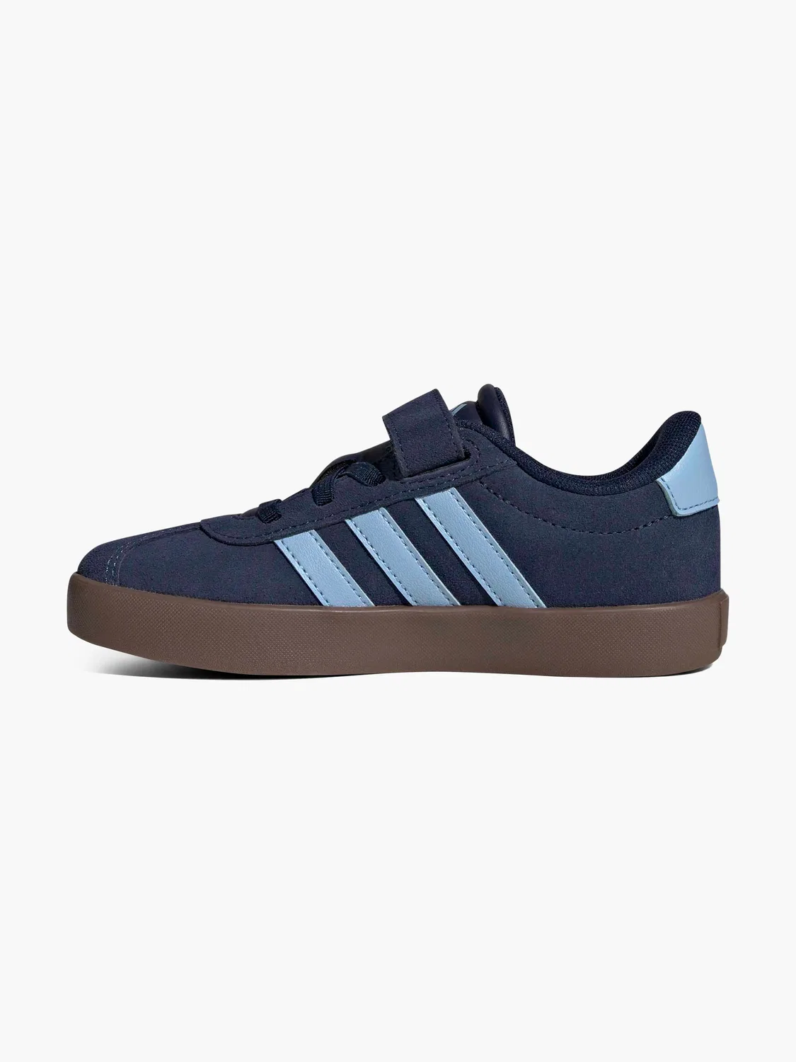 Детские полуботинки Adidas VL Court 3.0 EL C, синий — фото 3