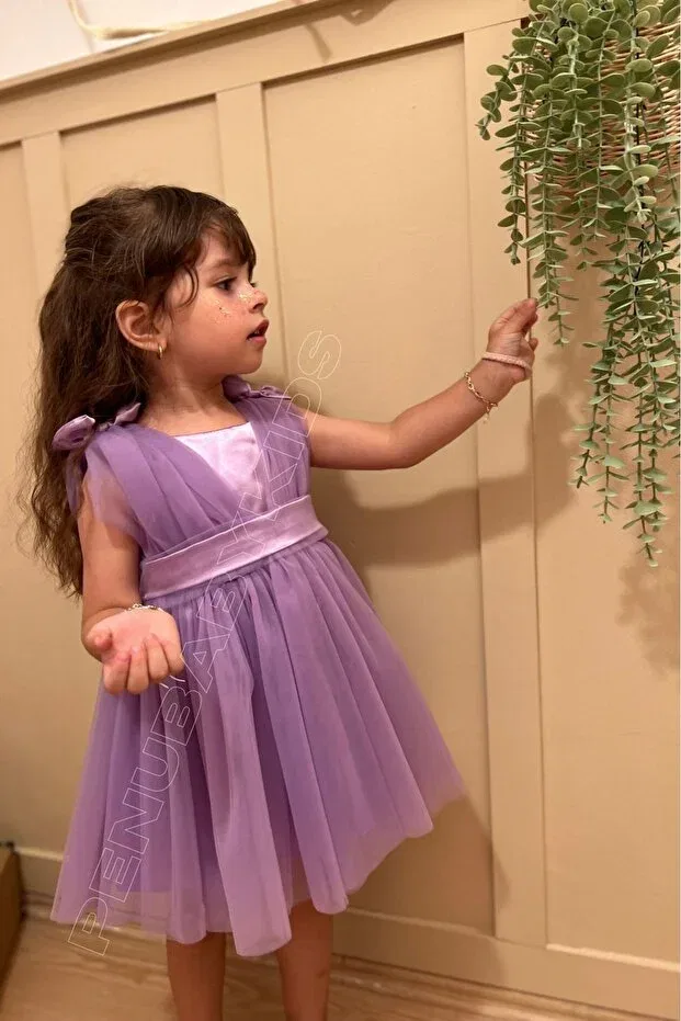 Детское платье для девочек без рукавов Penu Baby Kids, Lilac — фото 4