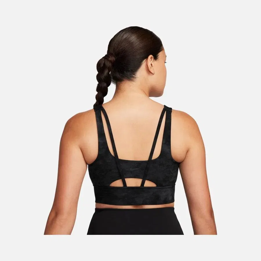 Спортивный бюстгальтер средней поддержки Dri-Fit Ellipse Tie-Dye Nike, Черный — фото 2