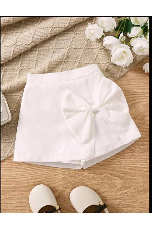 Детские шорты для девочек мини с принтом Basics Mrdn Moda, White