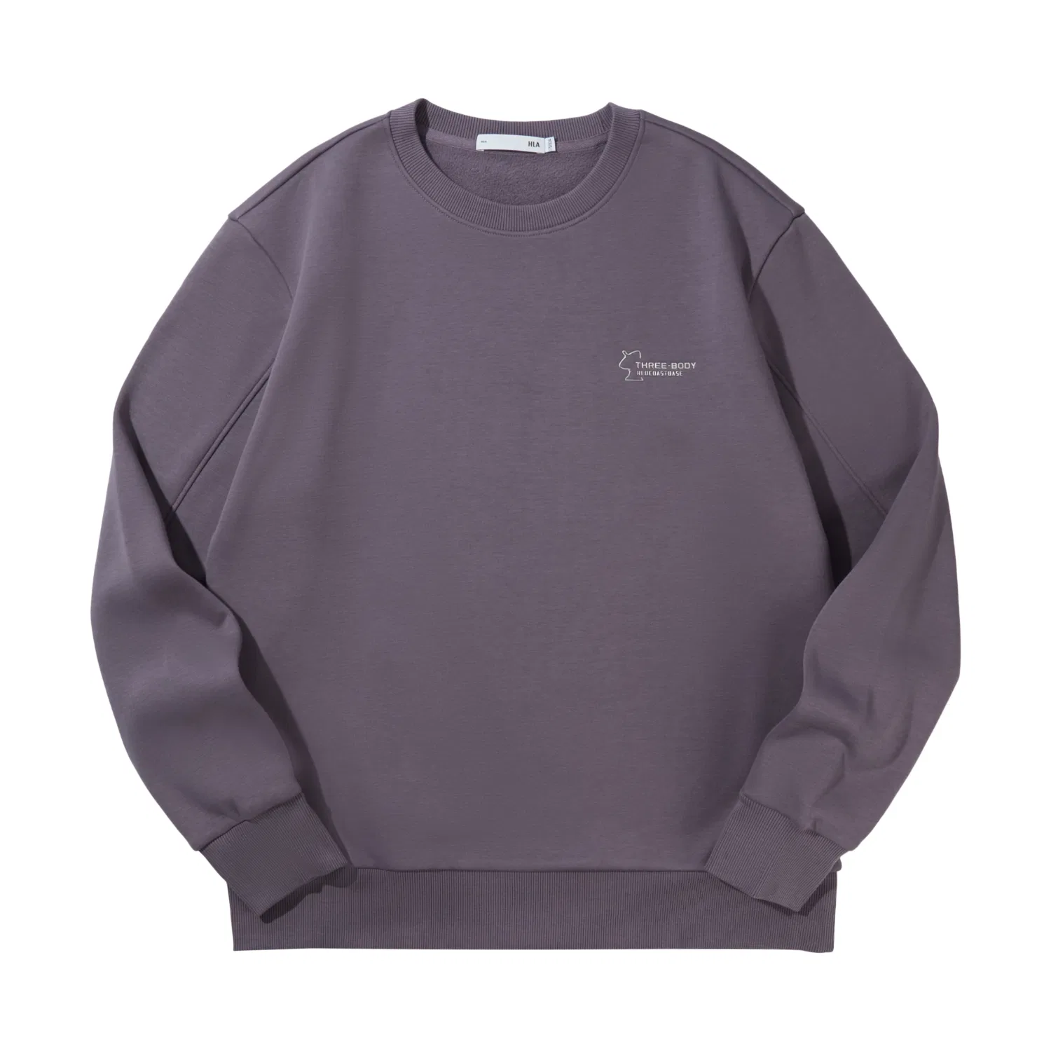 Детский свитшот с круглым вырезом HLA, Gray Purple
