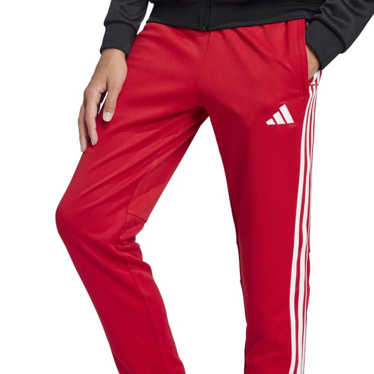 Брюки тренировочные для мальчиков Tiro 25 Essentials Adidas, цвет Team Power Red/White — фото 3