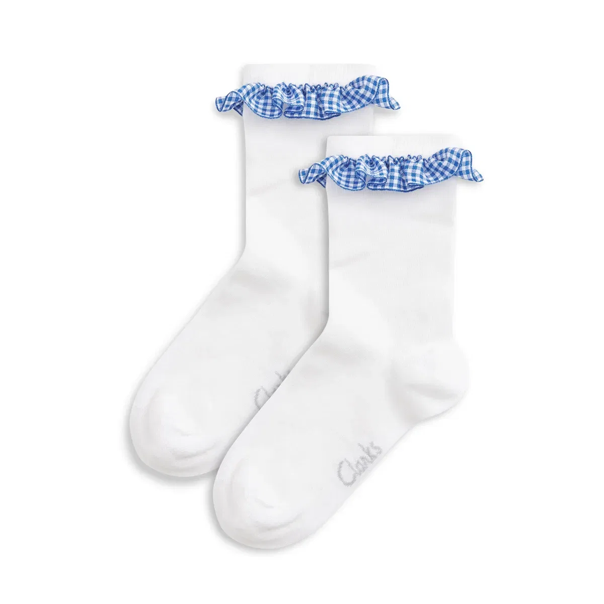 Детские носки в клетку 2 пары Clarks, White