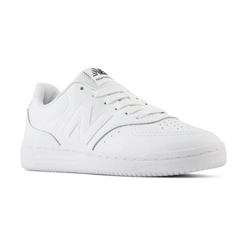 Детские кроссовки для мальчиков с кожаным верхом B80 New Balance, Bianco