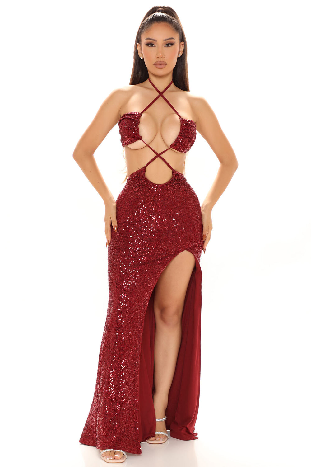 

Платье Fashion Nova 5226DLS, бордовый, Красный, Платье Fashion Nova 5226DLS, бордовый