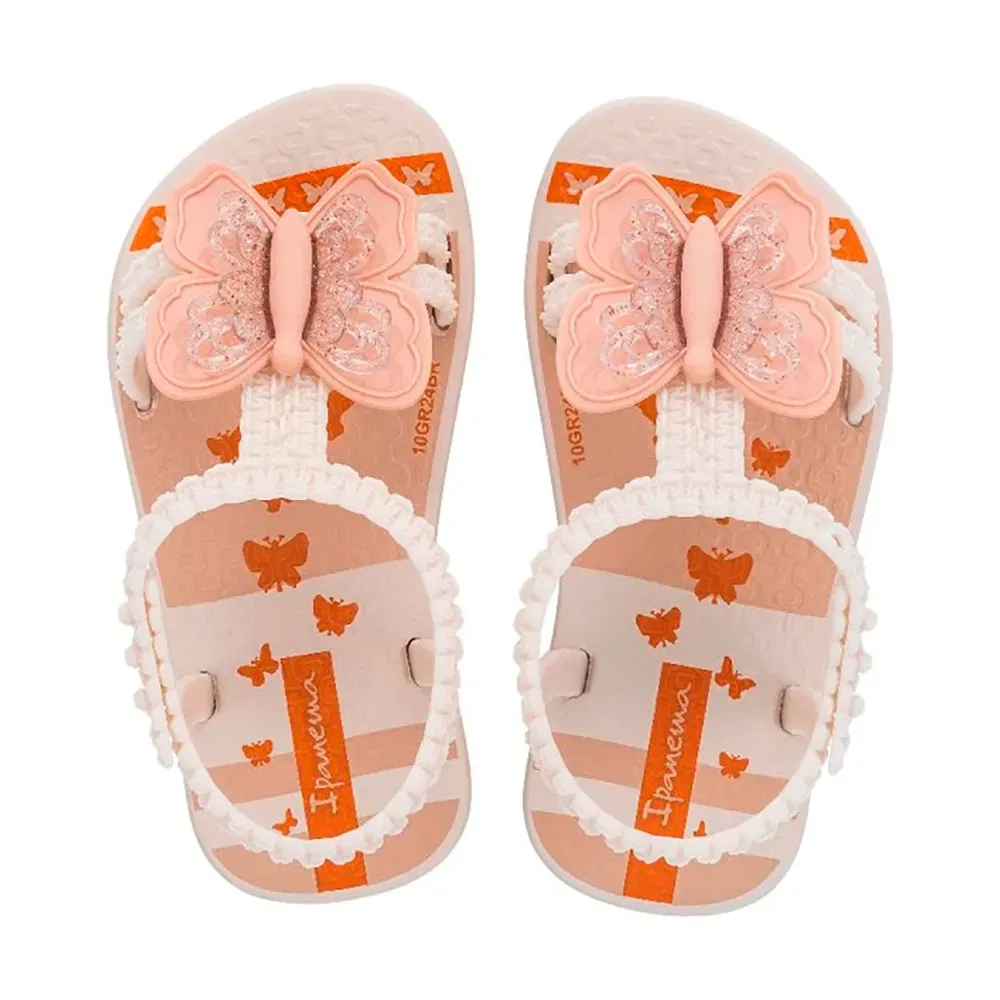 Детские сандалии для девочек с бабочкой Ipanema Butterfly Baby, Beige — фото 2