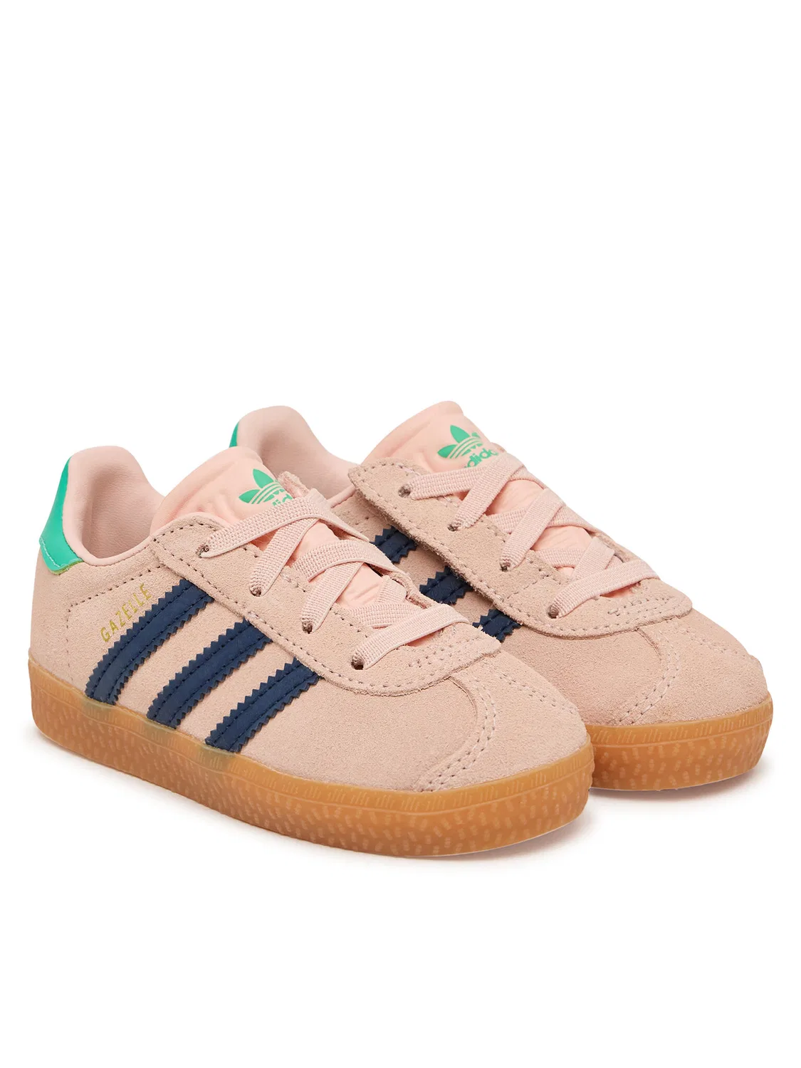 Кроссовки для девочки Gazelle Comfort Closure Elastic Laces Adidas, розовый — фото 2