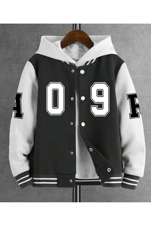 Детская куртка для девочек с принтом College Jacket Cardee, Siyah