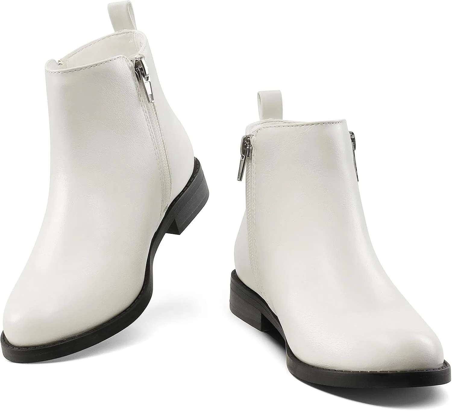 Детские ботинки для девочек с блестками и звездами DREAM PAIRS, White — фото 4