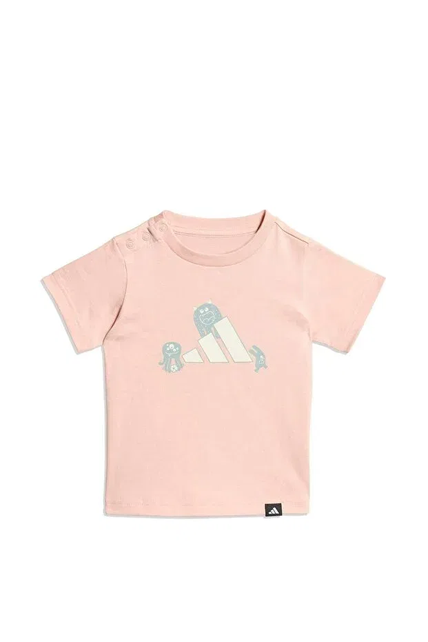 Детская футболка для девочек с принтом Adidas, Pink