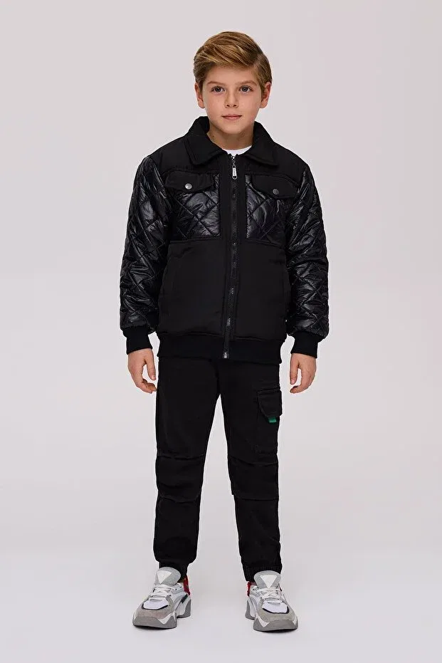 Детское пальто для девочек с длинным рукавом Bikkembergs, Black
