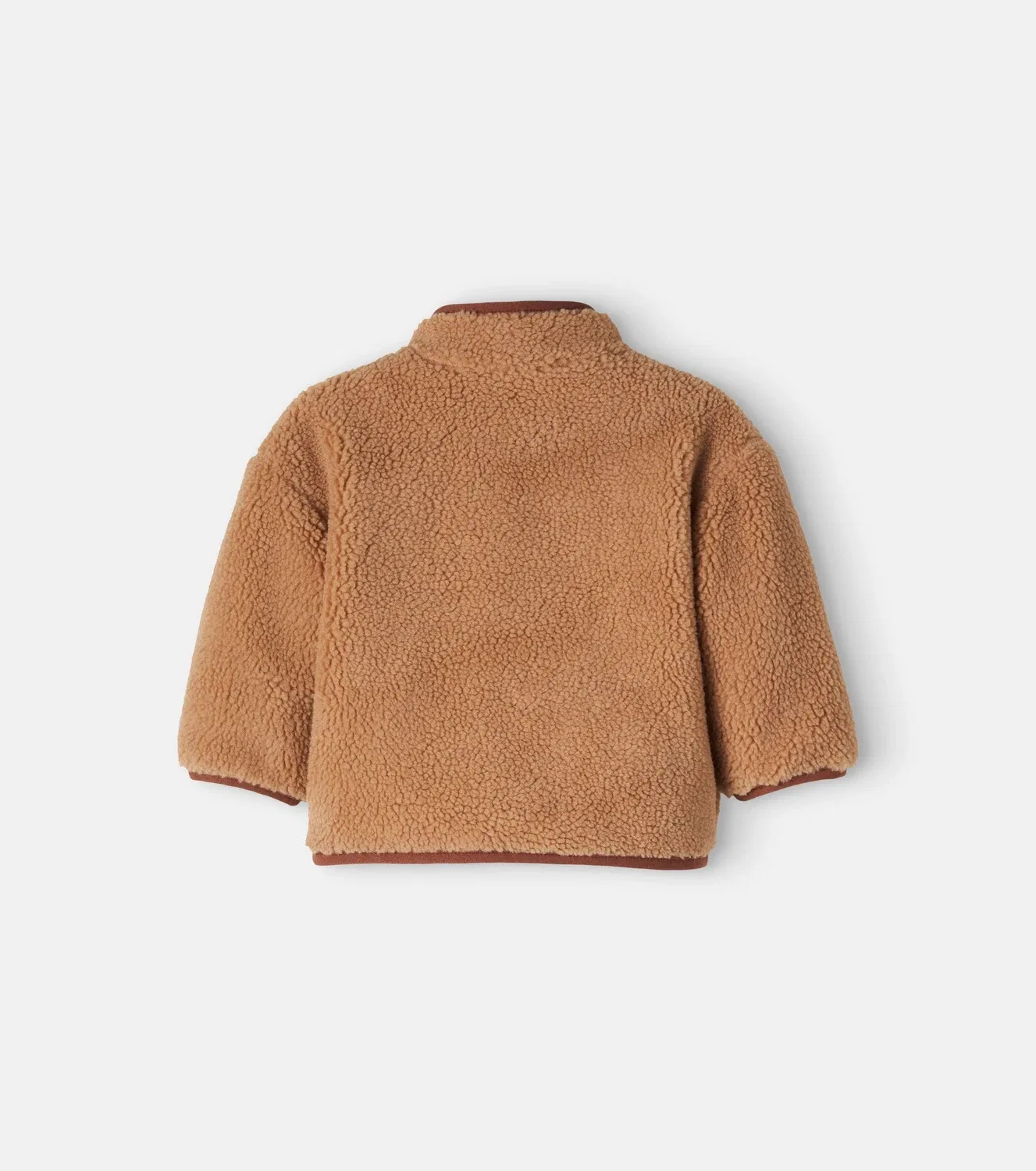 Детская флисовая куртка с вышивкой в виде мишки Stella Mccartney Kids, коричневый — фото 3