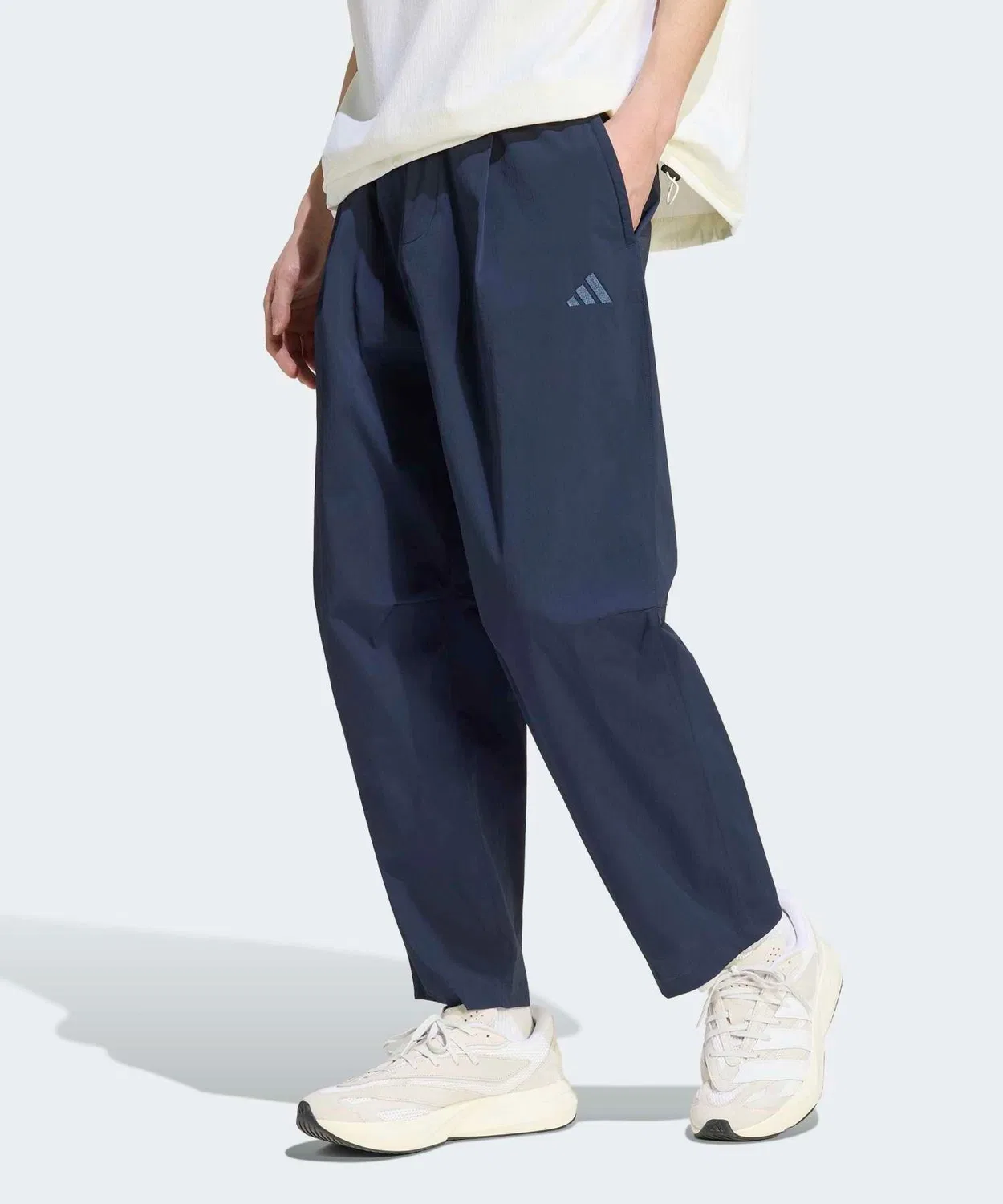 Мужские спортивные брюки свободного кроя с зауженным низом, модель Cool Feeling, Adidas, Blue