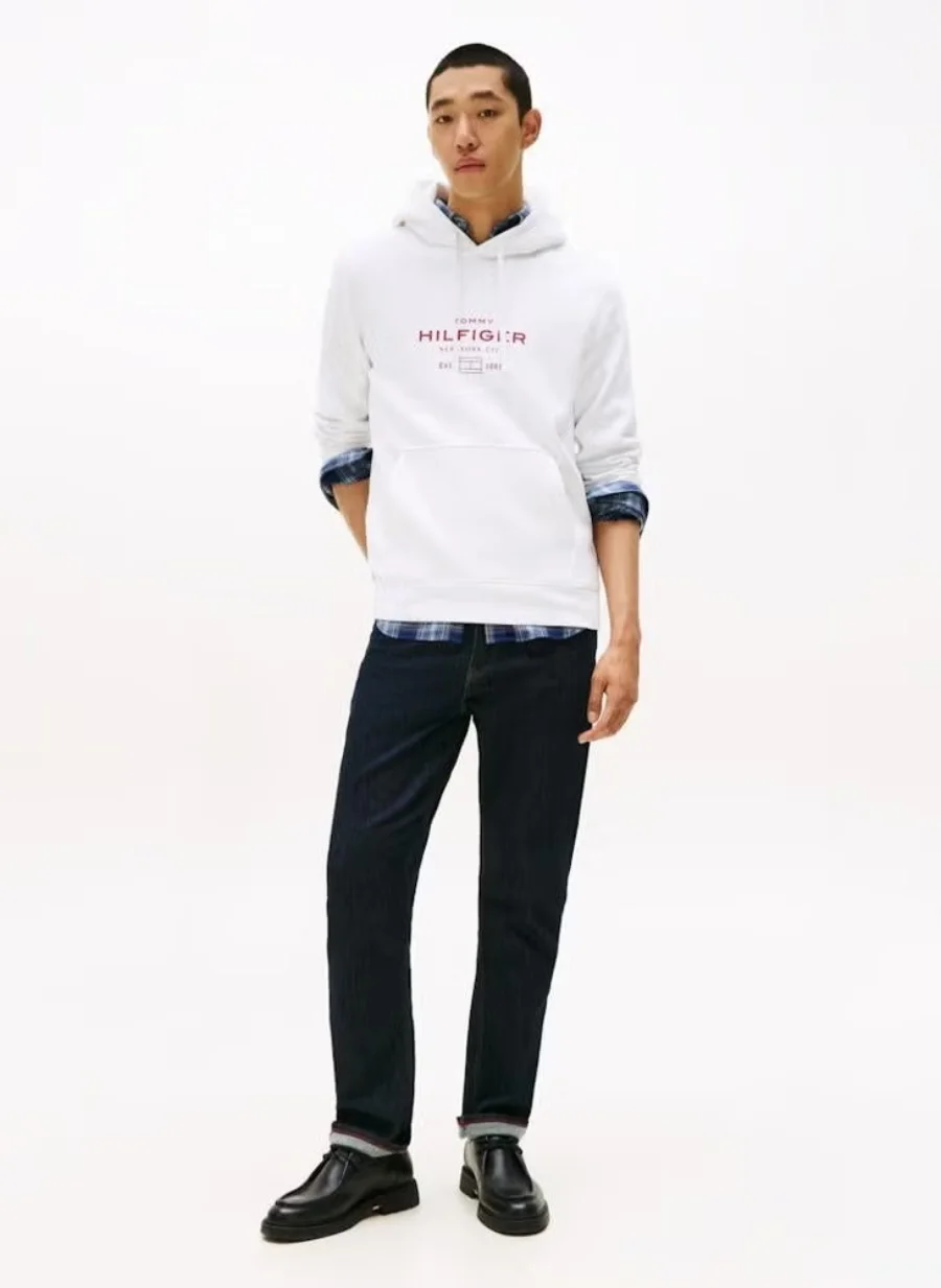 Худи Tommy Hilfiger Graphic Pullover, белый — фото 3