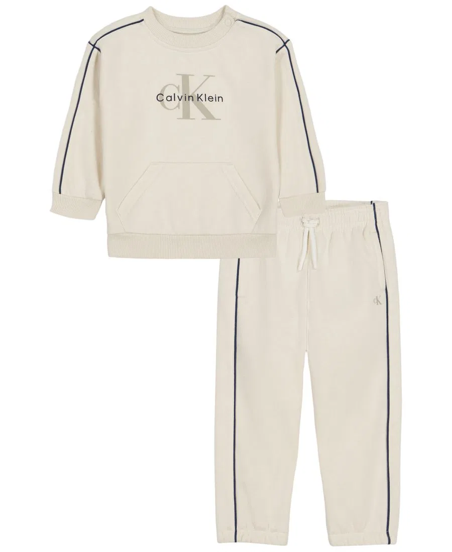 Комплект из свитшота и брюк Calvin Klein, Egret